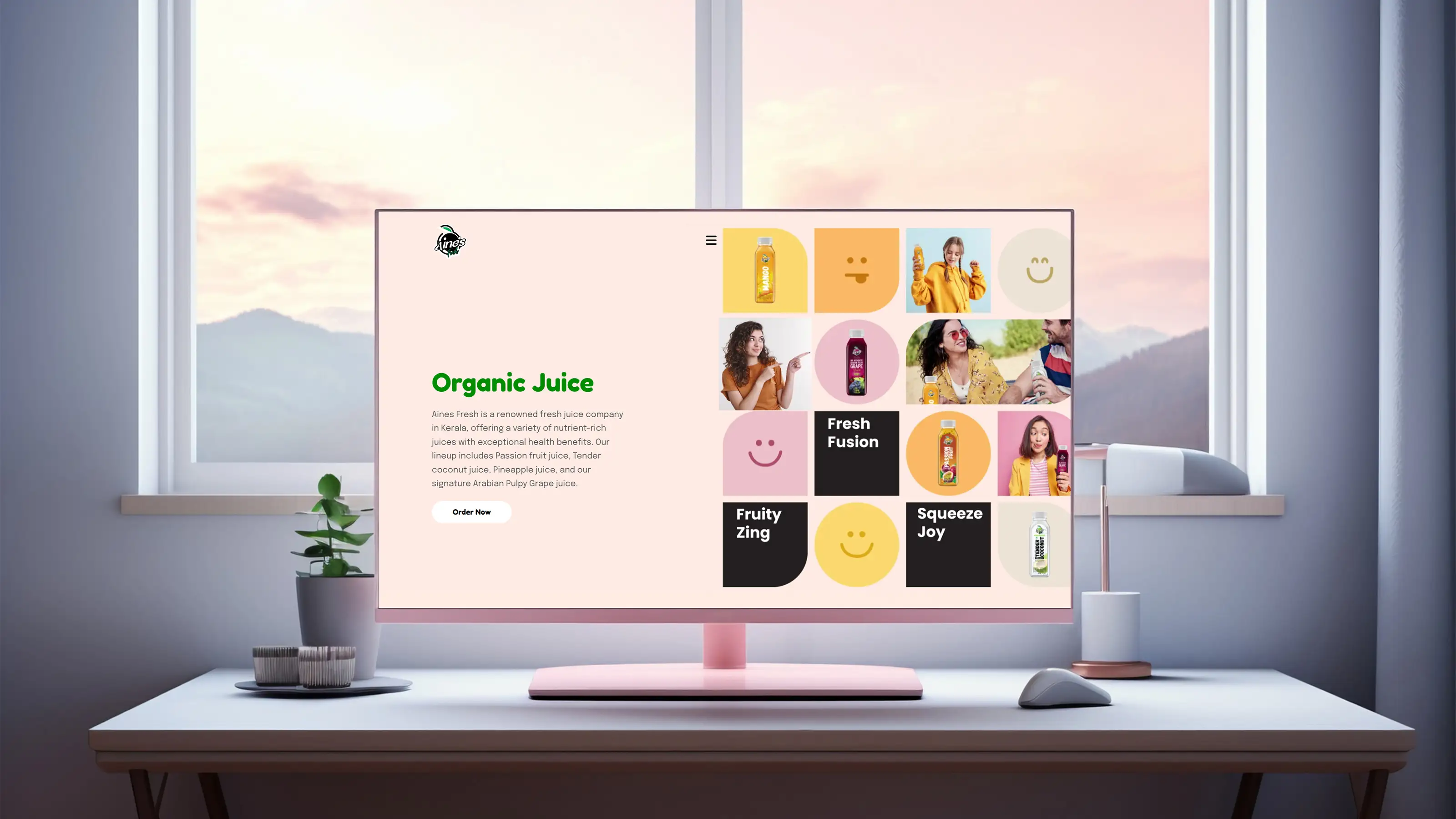 Elements Aines Fresh Website