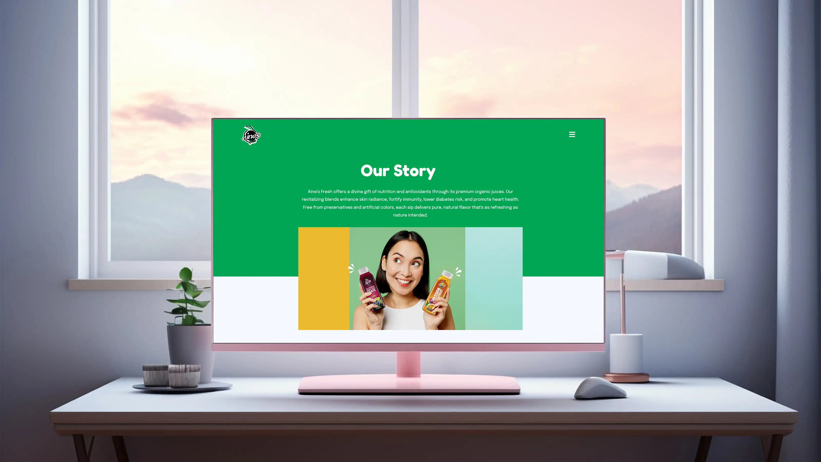 Elements Aines Fresh Website