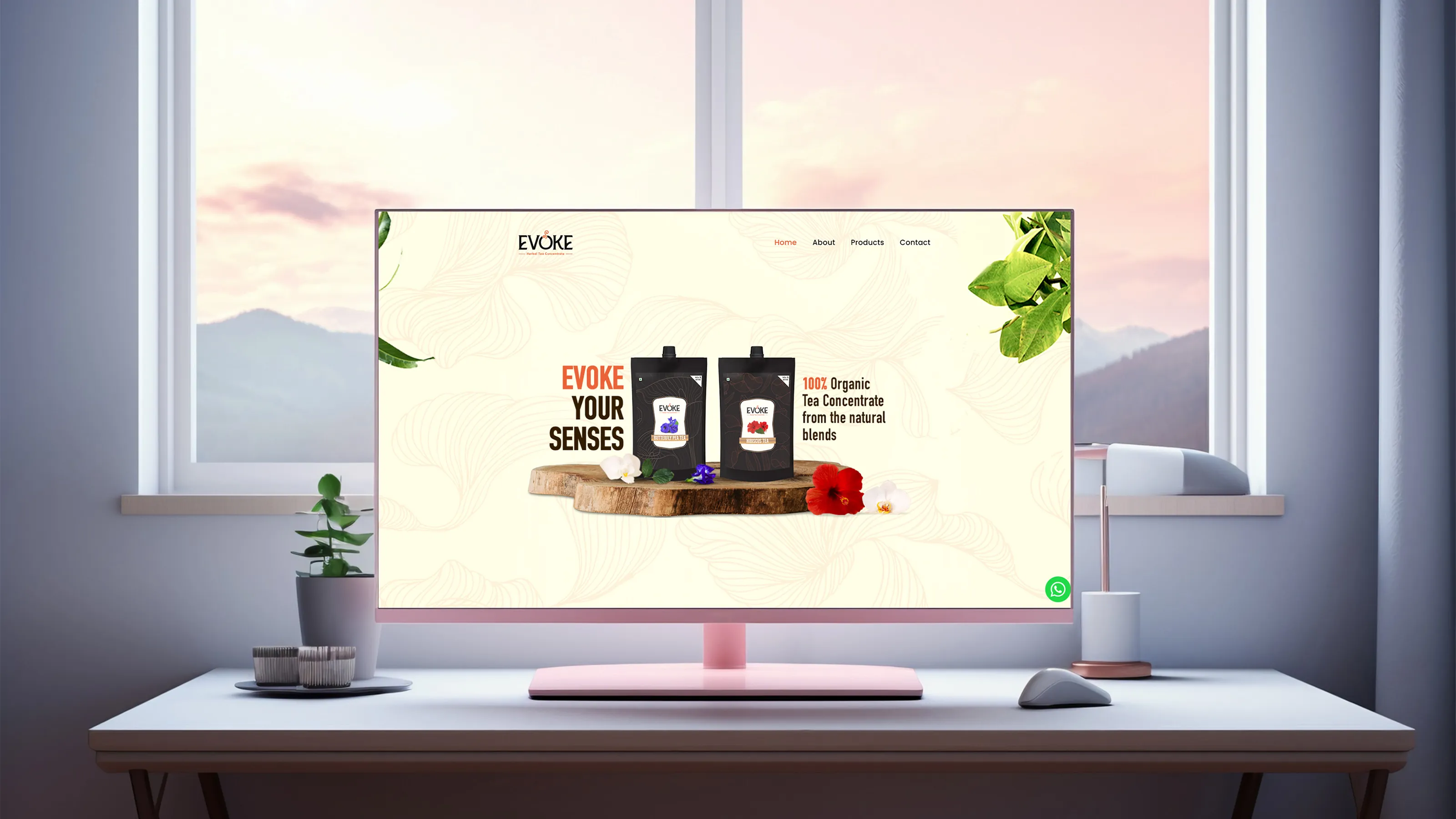 Elements Evoke Herbal Tea Website