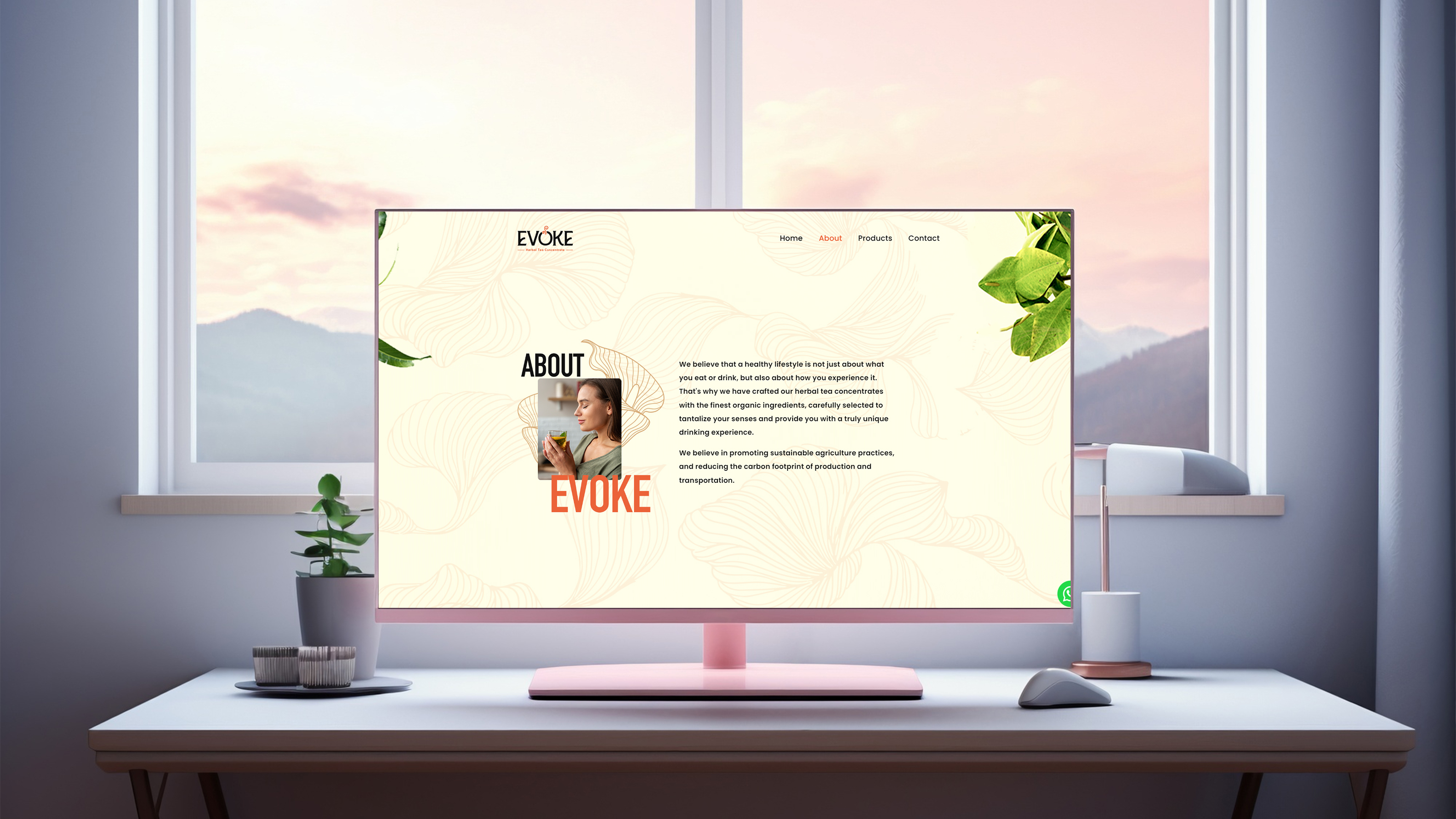 Elements Evoke Herbal Tea Website